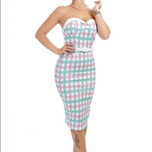 Pinup gingham collectif Monica dress xs